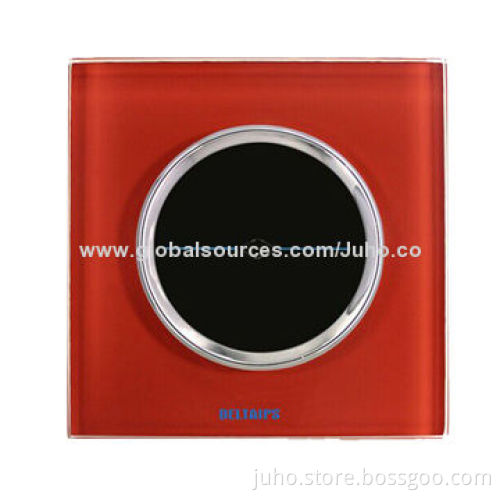 Tempered glass panel 1 gang 1 way touch switch with LED